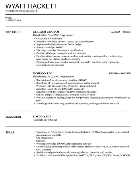 cnc machine programmer resume|cnc machinist programmer resume.